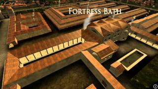 Animation of ancient Roman Fort in Caerleon Wales [upl. by Htebarual]