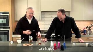 How to make a frappé coffee using an aerolatte milk frother [upl. by Inaffets151]