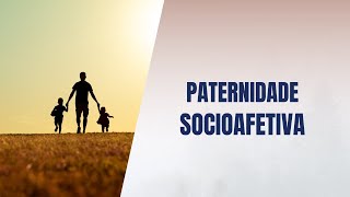 Paternidade socioafetiva [upl. by Oniskey]