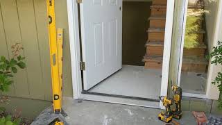 Jeld Wen Front Door Installation  Really crappy products and craftsmanship PART 1 [upl. by Lamoureux]