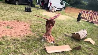 A fabulous range of wooden sculpture at Caerleon festival 2024 [upl. by Islek]