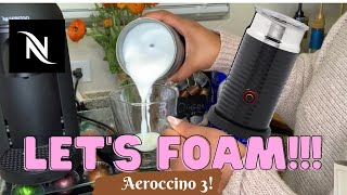 How To Foam Milk With Aeroccino 3 Make Coffee With Foam Tips amp Tricks  Easy Foamed Latte Recipe [upl. by Klute359]