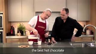 How to make a hot chocolate using an aerolatte milk frother [upl. by Ashatan]